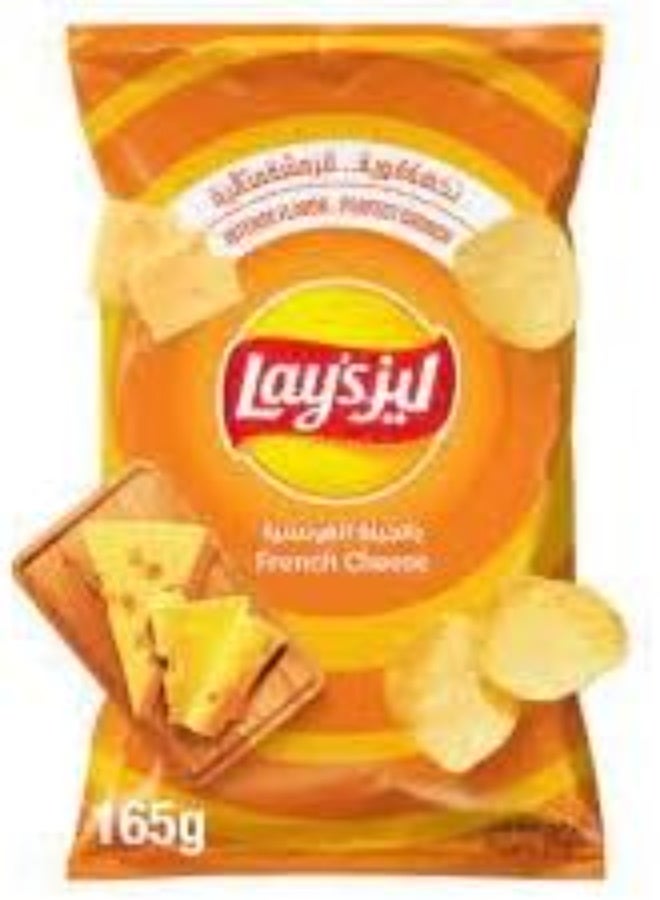 Lay's Potato Chips, French Cheese Flavor, Light & Crispy Snack, Multipack of 12 x 11g Bags - Image 3