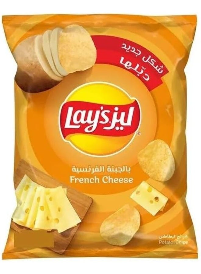Lay's Potato Chips, French Cheese Flavor, Light & Crispy Snack, Multipack of 12 x 11g Bags - Image 5