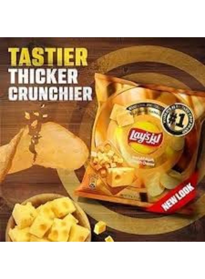 Lay's Potato Chips, French Cheese Flavor, Light & Crispy Snack, Multipack of 12 x 11g Bags - Image 2