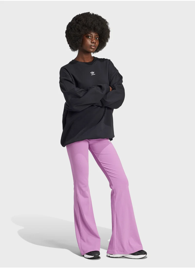 Adidas Essential Ribbed Flared Tights
