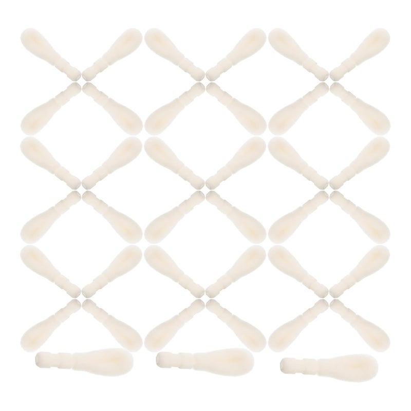 Disposable Lip Brush Replacement Heads 50pcs, Soft Flocked Makeup Lipstick Brush Applicators for Beauty Artists and Home Use - Image 1