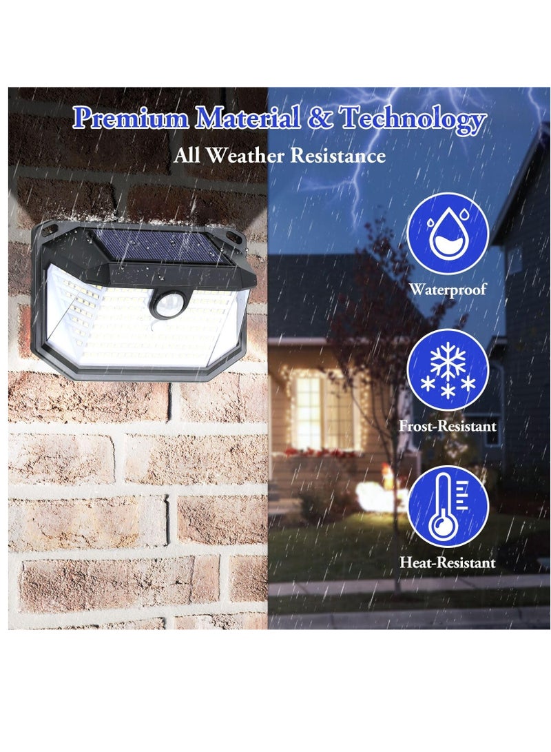 Excefore Solar Outdoor Wall Light, 2-Pack Super Bright 178 LEDs Motion Sensor Security Light with 270° Wide Angle & 3 Modes, Waterproof Solar Powered Wall Light for Patio Garden Garage Front Door - Image 5
