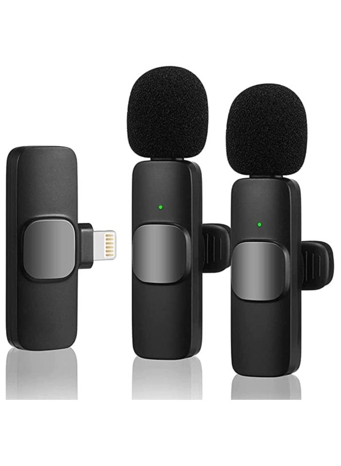 Wireless Lavalier Microphone for iPhone iPad, Plug-Play Wireless Mic for Recording, Live Stream, YouTube, TikTok, Facebook - Image 1