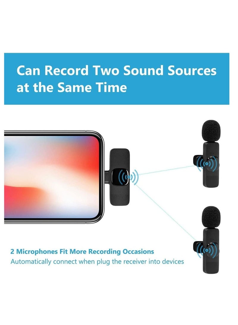 Wireless Lavalier Microphone for iPhone iPad, Plug-Play Wireless Mic for Recording, Live Stream, YouTube, TikTok, Facebook - Image 3