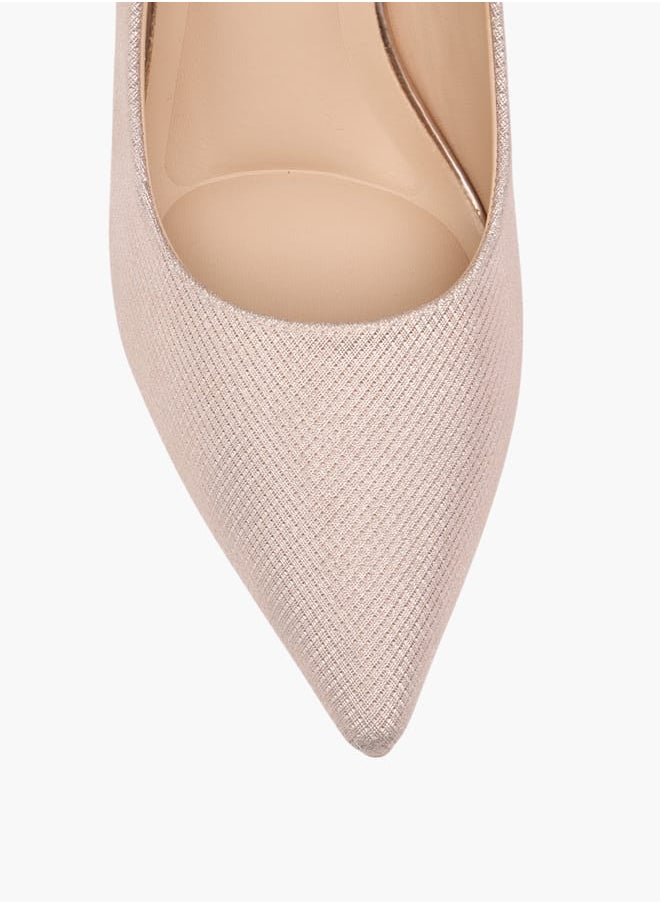 Flora Bella By Shoexpress Womens Embellished Slip-On Pointed Toe Pumps With Stiletto Heels Ramadan Collection  - Image 4
