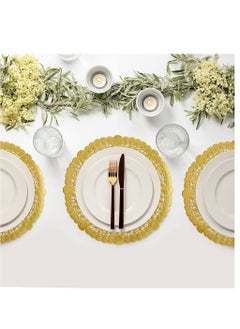 Generic 24-Piece Plastic Doilies Paper Gold 15cm  - Image 5