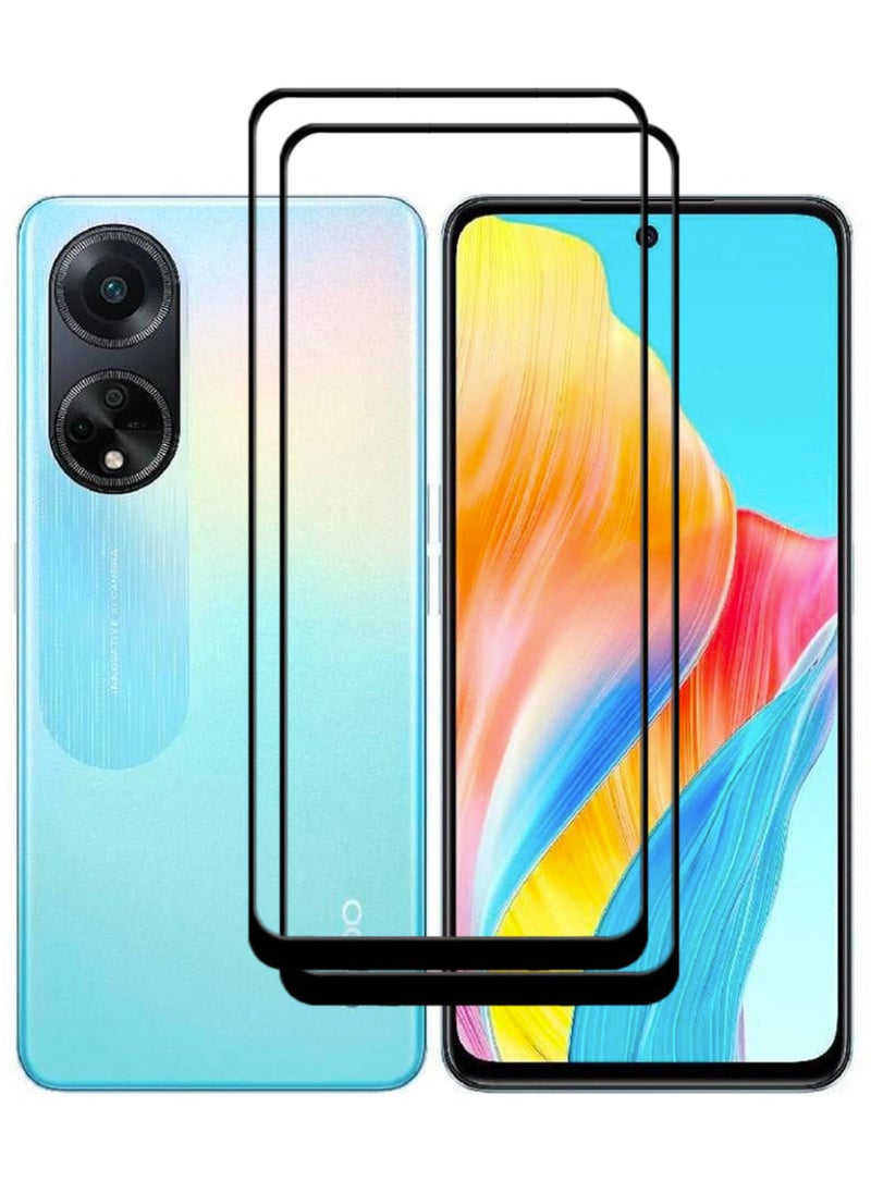 ACLIX 2 Pieces Antistatic ESD Dustproof Premium Quality High Definition Tempered Glass Screen Protector Designed For Oppo A98 - Image 1