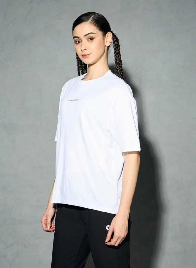 تكنوسبورت Technosport Solid Boxy Fit Short Sleeve T-Shirt