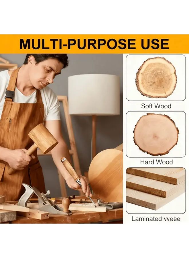 4 Pcs Professional Woodworking Chisel Set 6mm 12mm 18mm 24mm Chrome Vanadium Steel - Image 5