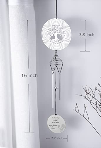 LEAVORES Best Friend Wind Chime with Tree of Life Wind Spinner - Friendship Gifts for Women Friends - Gifts for Best Friends Women, Men - Image 4