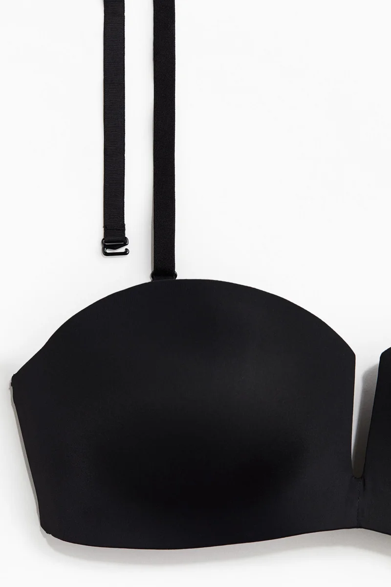 H&M Microfibre non-wired padded balconette bra