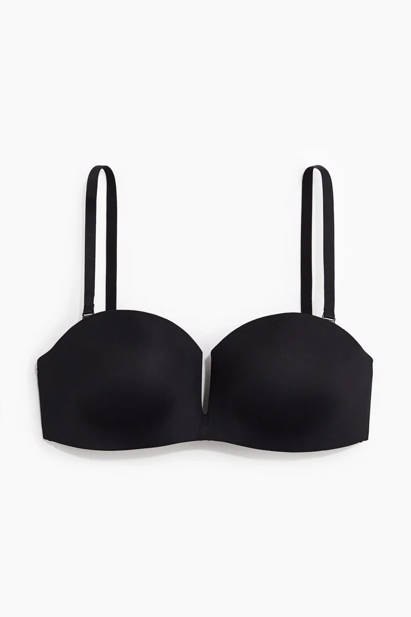 H&M Microfibre non-wired padded balconette bra