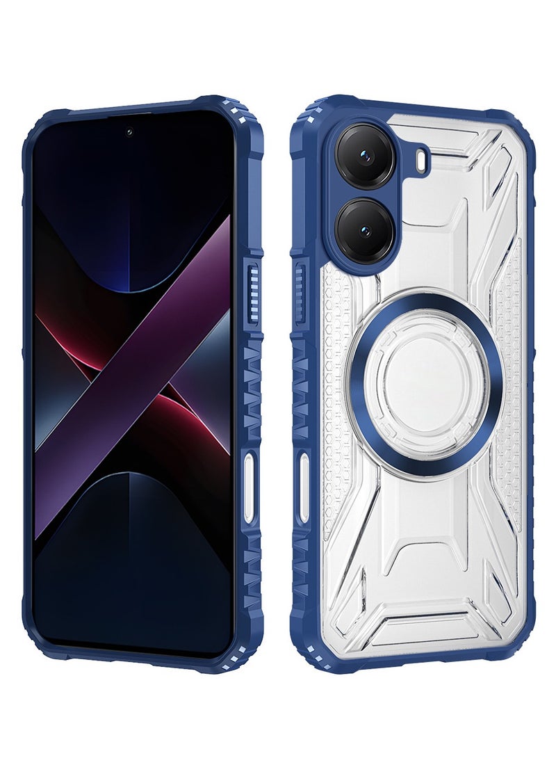 general Case Compatible with Xiaomi Poco X7 Pro (5G), Built-in Magnetic Function, Skin-friendly Anti-fingerprint Protective Cover for Mi Poco X7 Pro