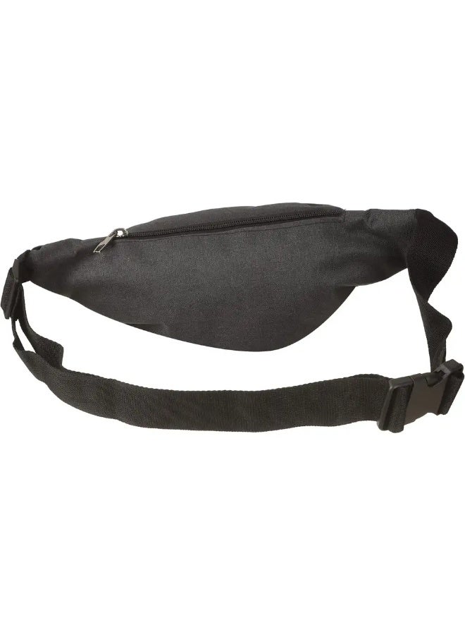 شنطة وسط قماش للرجال ستار، 15×33 سم، 2 سوستة - رمادي داكن - Image 2