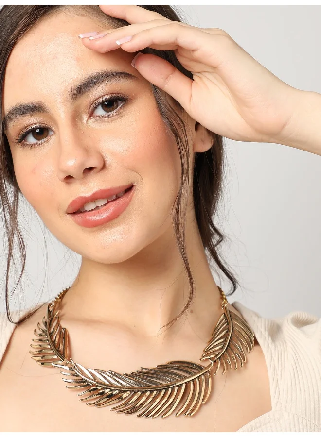 سوهي قلادة مصممة مطلية بالذهب