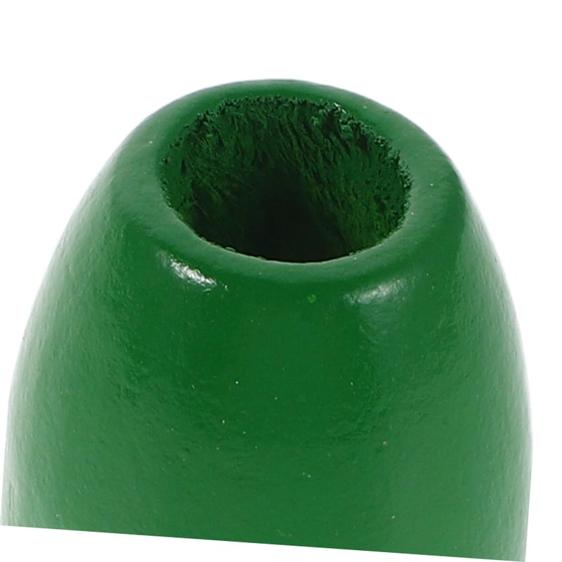 Large Green Wooden Barrel Beads 60pcs Natural Hemu Wood Spacer Beads For DIY Jewelry Making - Image 4
