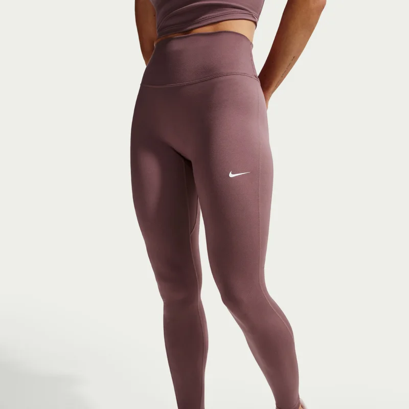 Nike Purple Women's One Dri-FIT Seamless Front Full-Length Training Leggings for Women | Best Price UAE
