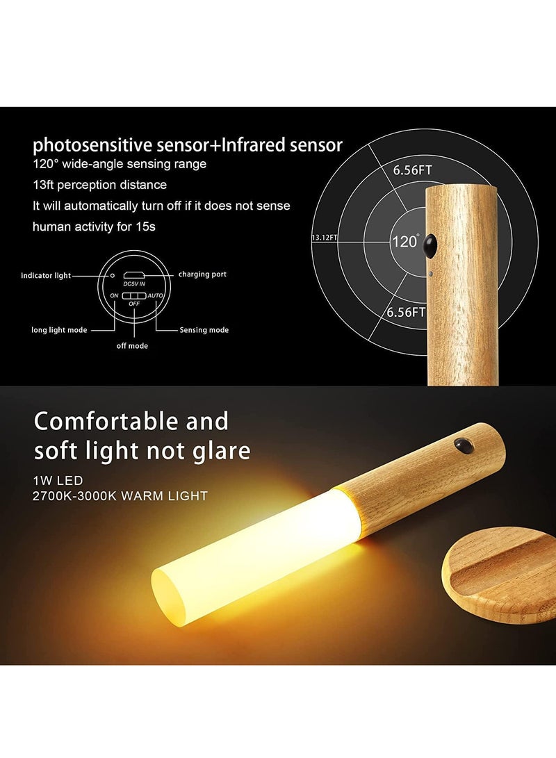 Motion Sensor Night Light Smart LED Light Sensing Distance 4m for Bedroom Children Room Burly Wood - Image 3