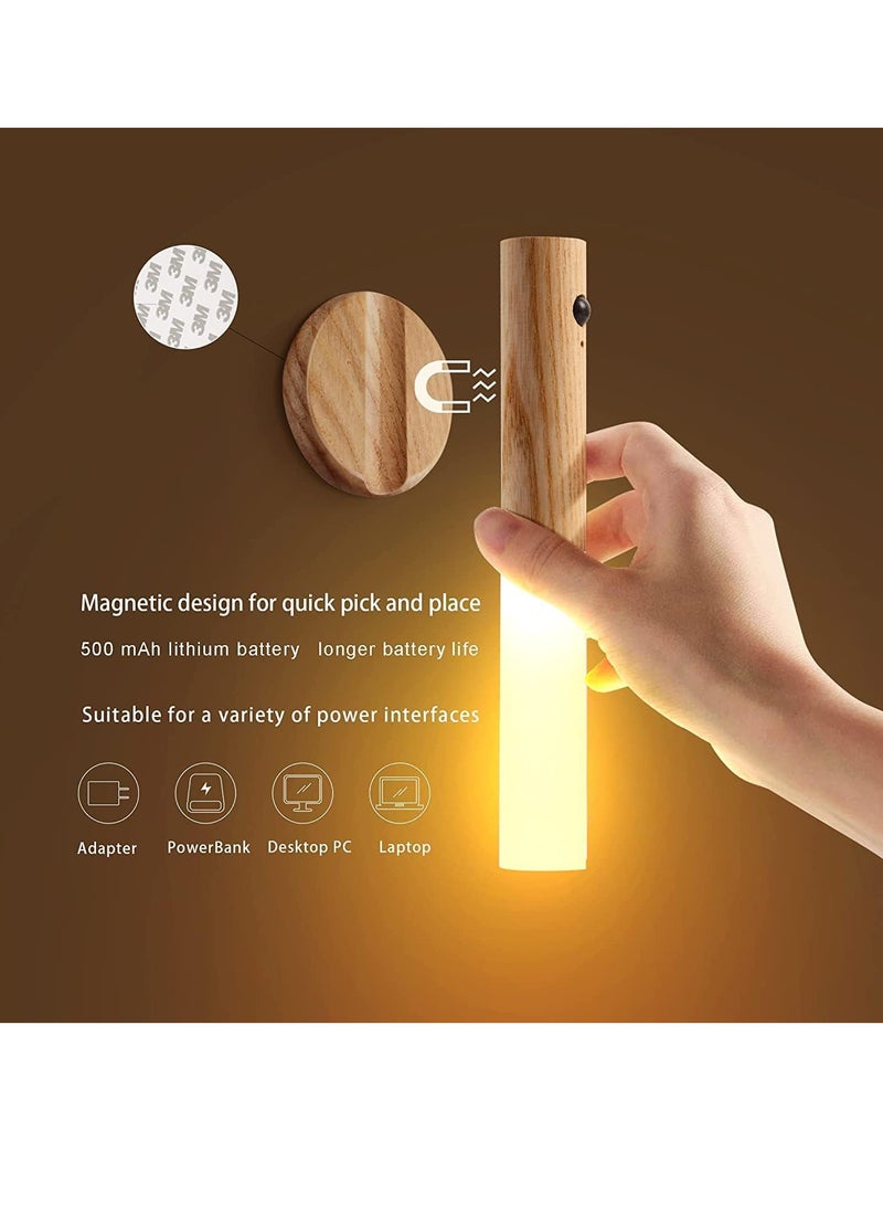 Motion Sensor Night Light Smart LED Light Sensing Distance 4m for Bedroom Children Room Burly Wood - Image 2