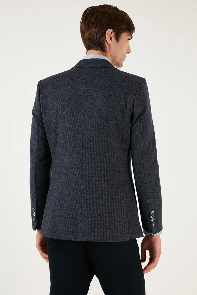 بوراتي 6 Drop Double Slits Melted Slim Fit Blazer Men's Jacket 6601030