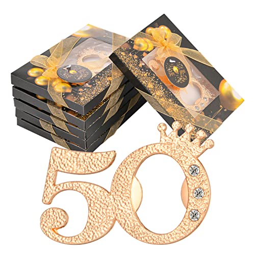 KaGrbves 50 Packs 50 Bottle Openers for 50th Birthday Party Favors Gifts or Souvenirs for Guests 50th Wedding Anniversary Party Favor Gold and Black Theme Party Decorations (50) - Image 1