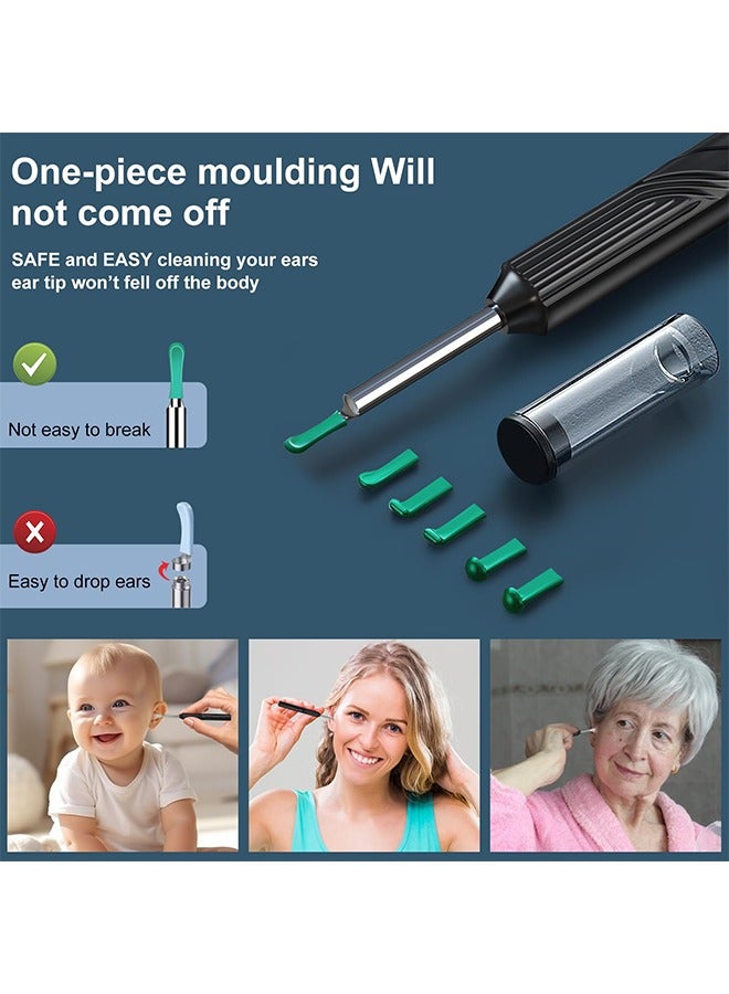 Generic Smart Ear Wax Removal Tool with Camera – Wireless Visual Otoscope Cleaner with 8 Picks & 6 Silicone Tips, Type-C Charging, App Connected for iOS Android  - Image 4