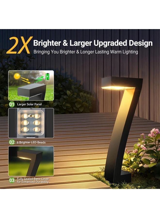 4Pcs Solar Lights Outdoor Garden LED For Courtyard Driveway Walkway Landscape - Image 4