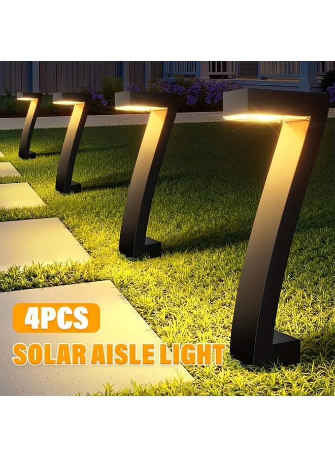 4Pcs Solar Lights Outdoor Garden LED For Courtyard Driveway Walkway Landscape - Image 2