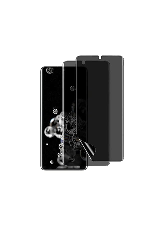 PROMASS 2Pcs Privacy Hydrogel Film for Samsung Galaxy S20 Ultra Soft Flexible Film Anti-Spy Anti-Peeping TPU Screen Protectors for Samsung Galaxy S20 Ultra NOT Tempered Glass - Image 2