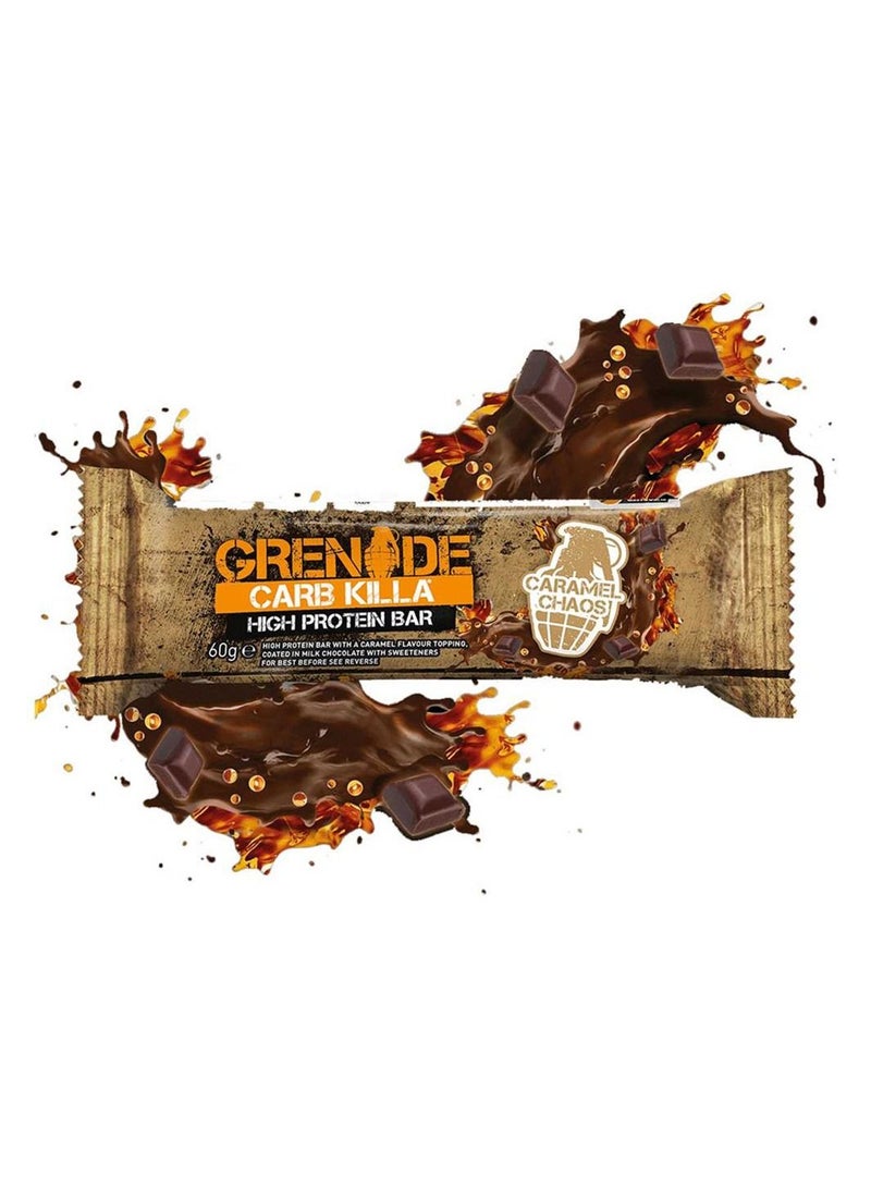 Grenade High Protein Bar Caramel Chaos 12x60g - Image 2