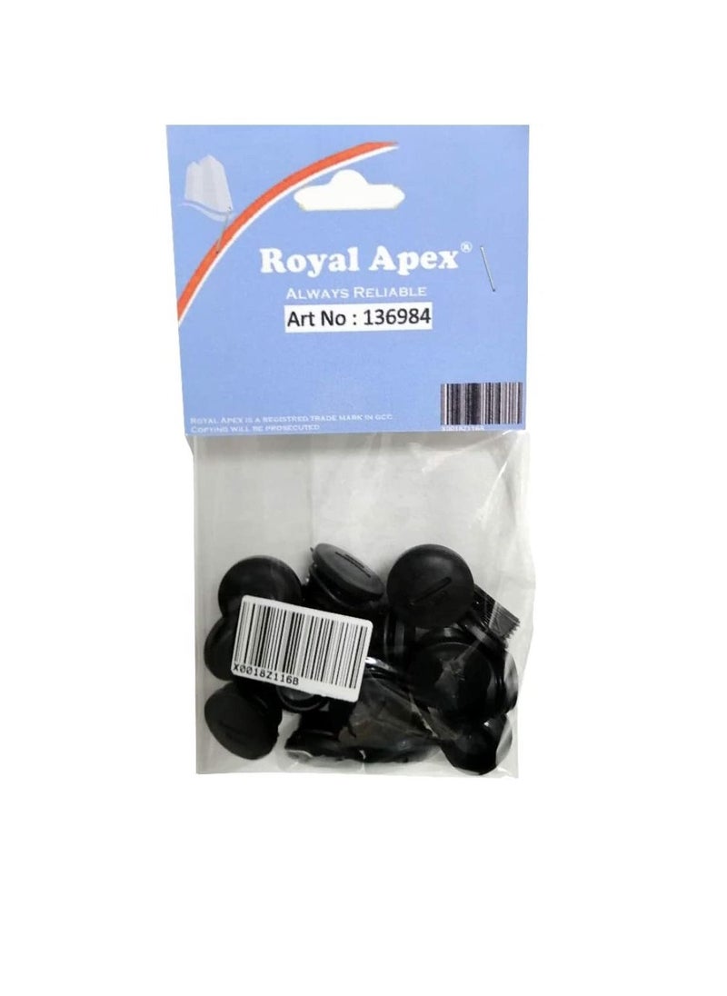 PVC PVC Screw Threaded Plugs Waterproof with O-Ring for Junction Box & Electrical Wiring Etc. (Pack of 25) (32mm - M32, Black)  - Image 1
