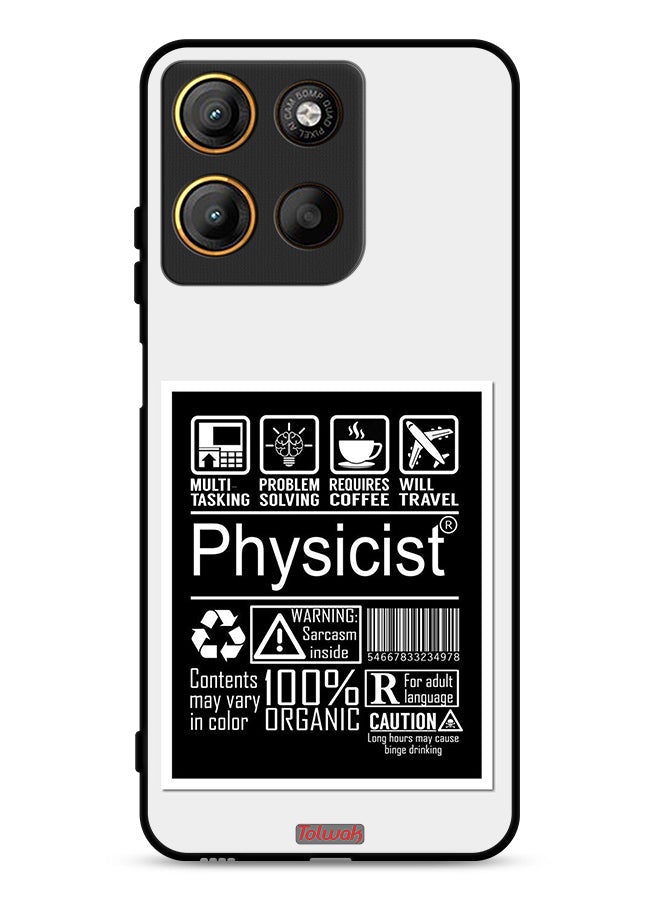 Tolwak Motorola Moto G15 Protective Case Cover Physicist Sticker