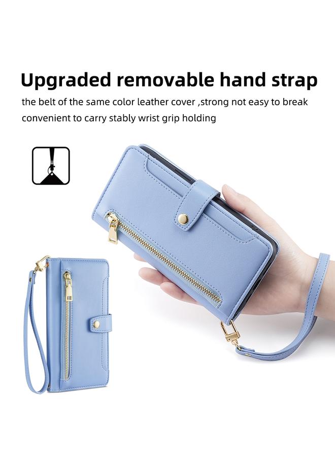 erorex Case For Redmi Note 14 5G Sheep Texture Cross-body Zipper Wallet Leather Phone Case  - Image 5