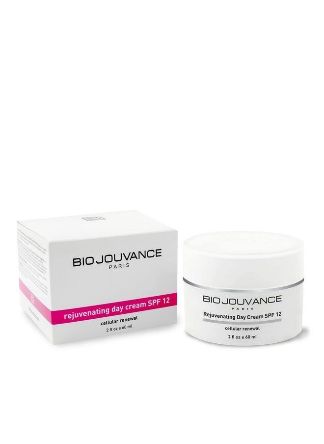 BIO JOUVANCE PARIS Rejuvenating Day Cream 2Oz / 60Ml For Mature/Sun Damaged Skin Antiaging Face Moisturizer Hydrating Lotion Daily Facial Skin Care Treatment Regimen Made In France  - Image 1