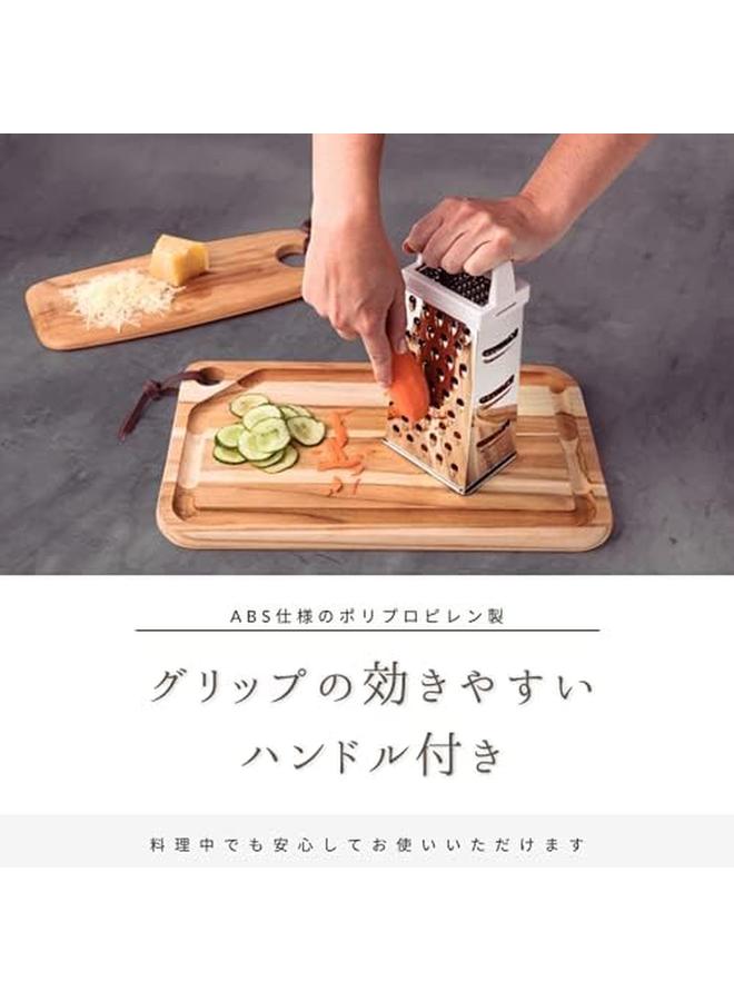 TRAMONTINA Utilita 4 Sided Grater With White Handle  - Image 3