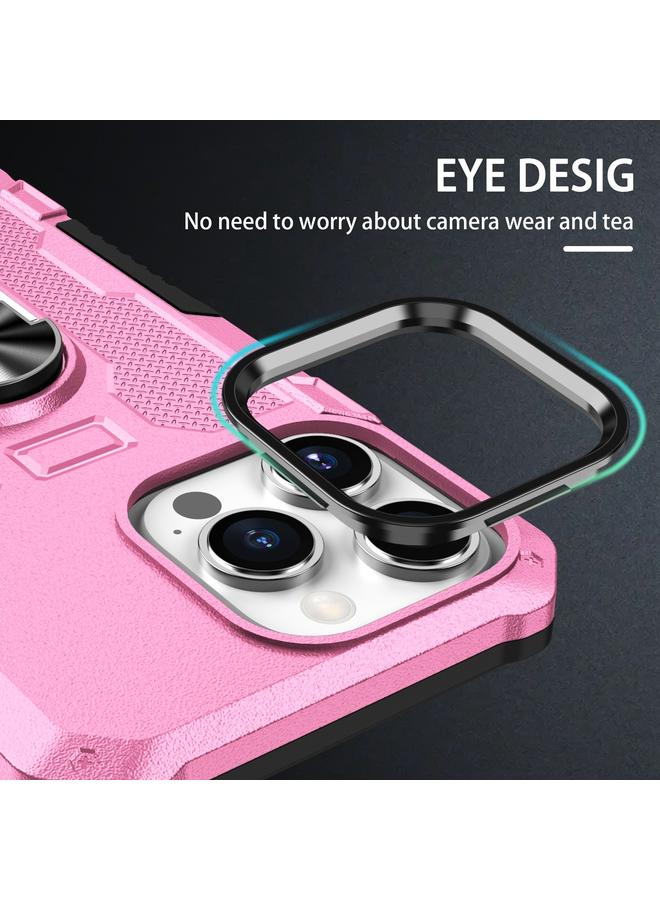 زبون جراب لهاتف iPhone 12 / 12 Pro مع حامل حلقي وغطاء هاتف هجين - Image 4