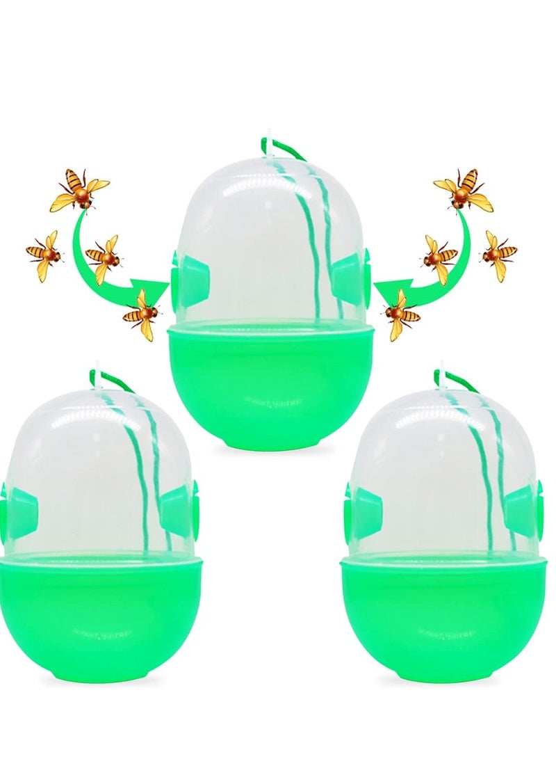 Excefore Bee Trap, Yellow Jacket Traps, Fruit Fly Trap, Hornet Trap, Indoor, Outdoor, Hourglass-shaped for Removal Fruit fly, Insect, Hornet and Wood Bee  - Image 1