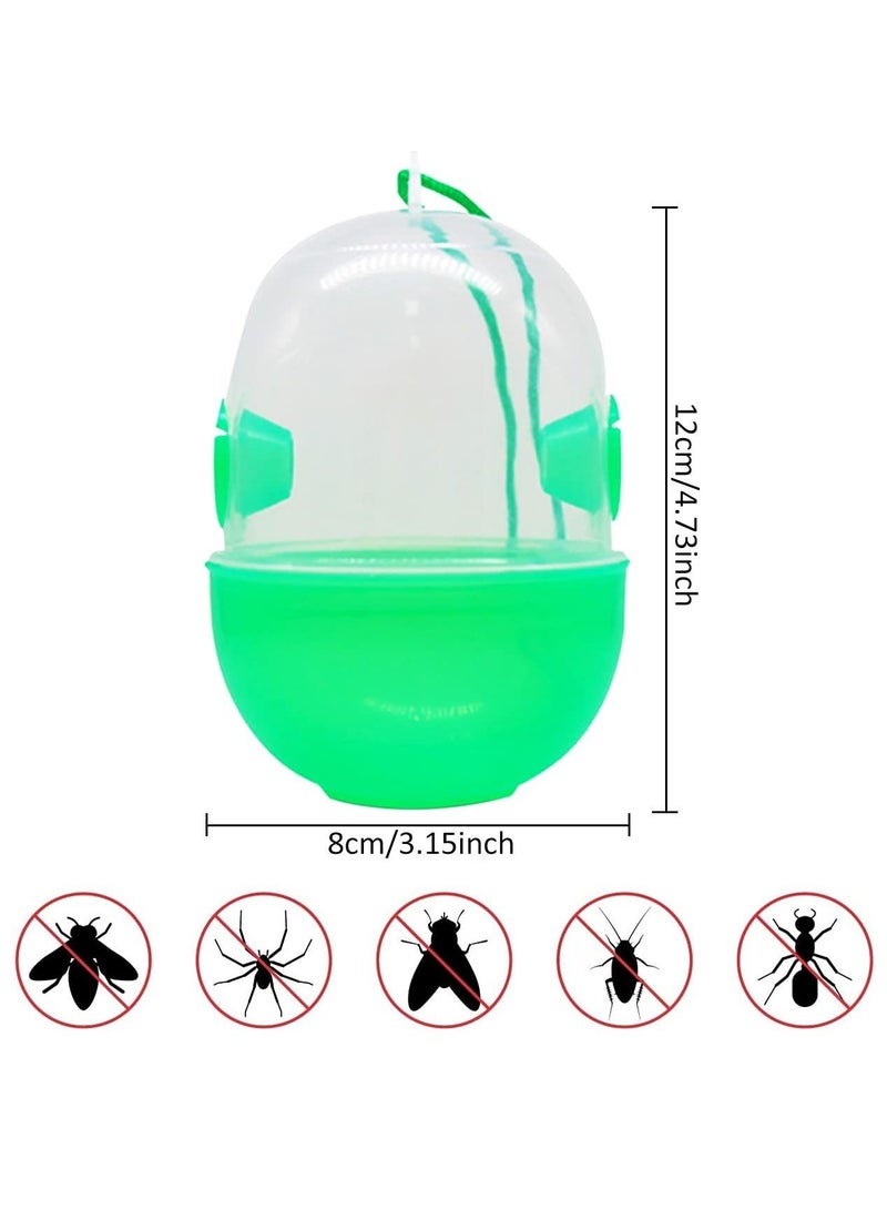 Excefore Bee Trap, Yellow Jacket Traps, Fruit Fly Trap, Hornet Trap, Indoor, Outdoor, Hourglass-shaped for Removal Fruit fly, Insect, Hornet and Wood Bee  - Image 5