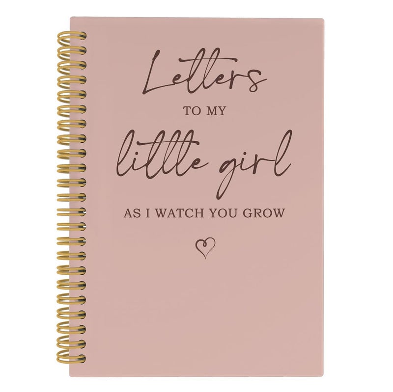 ANIANG Letters To My Little Girl Spiral Notebook, Dear Daughter Journal, Baby Shower Girl Gifts, Mothers Day 5.5"x8.3" 164Pages Lined Notebooks College Ruled Gifts for New Mom First Time Mom Gifts - Image 1