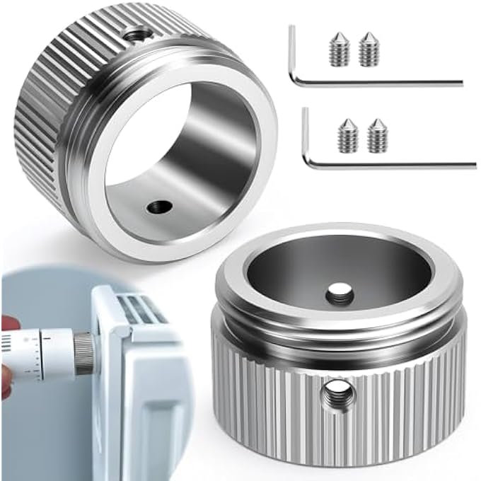 RADIATOR THERMOSTAT ADAPTOR NICKEL-PLATED BRASS - Image 1