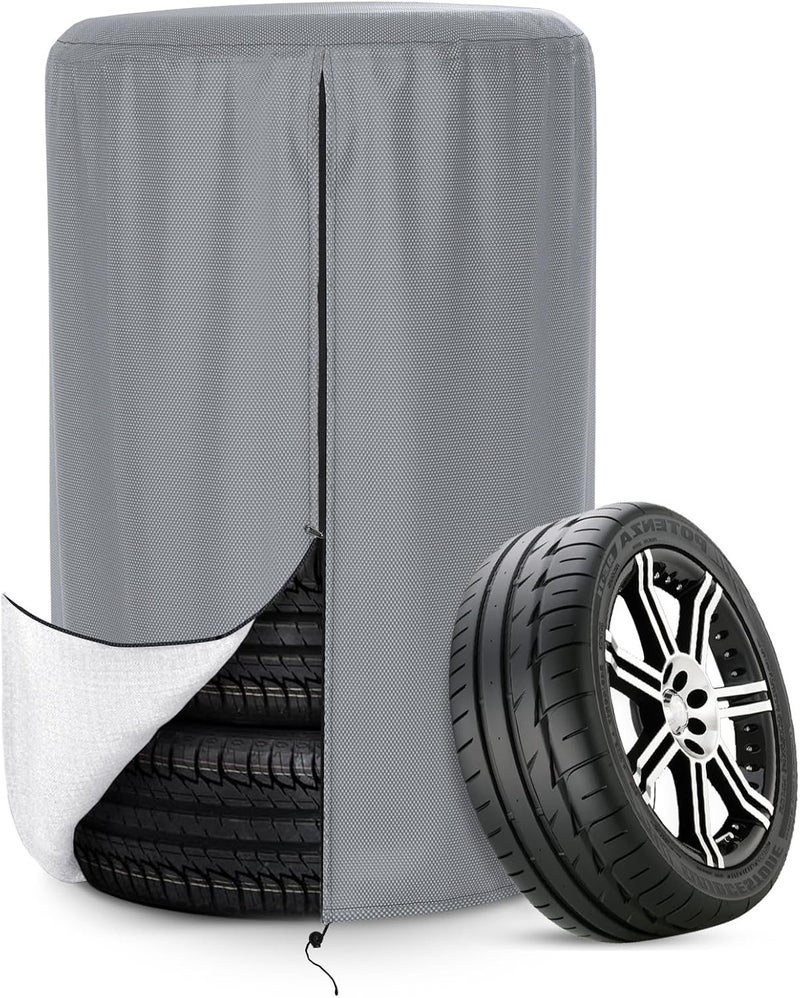 AKEfit Waterproof Tire Cover - Durable Oxford Polyester Storage Bag for Jeep, Trailer, RV, SUV, Truck - Image 1