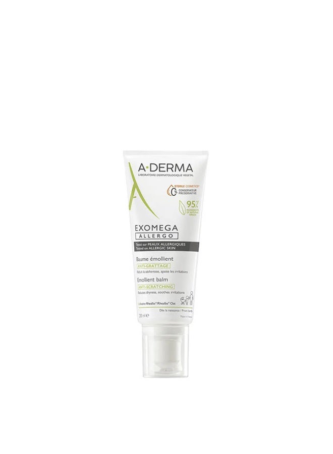 A-Derma Exomega Allergo Emollient Balm 200ml - Image 1