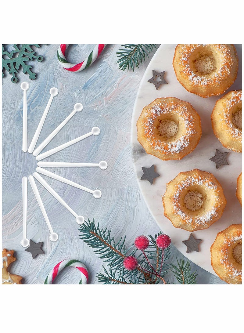 مجموعة ملاعق قياس صغيرة - 100 قطعة ملاعق مصغرة بيضاء للتوابل والمساحيق ومستحضرات التجميل والأدوية - ملعقة صغيرة مثالية للقياس الدقيق وسهولة الاستخدام. - Image 5