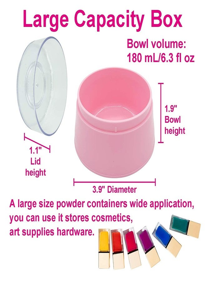 TERI BERI Bpa Free Baby Powder Puff Box,Large 2.8" Fluffy Body After-Bath Powder Case,Body Villus Powder Puff Container,Makeup Cosmetic Talcum Powder Container With Hand Holder (Pink) - 1 Count - Image 5