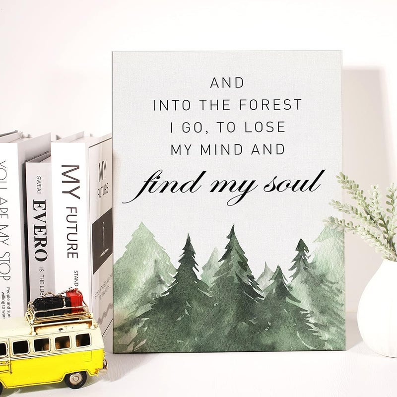 JerLoe Inspirational Canvas Wall Art - Into the Forest - Image 4