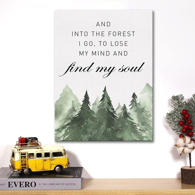 JerLoe Inspirational Canvas Wall Art - Into the Forest - Image 5