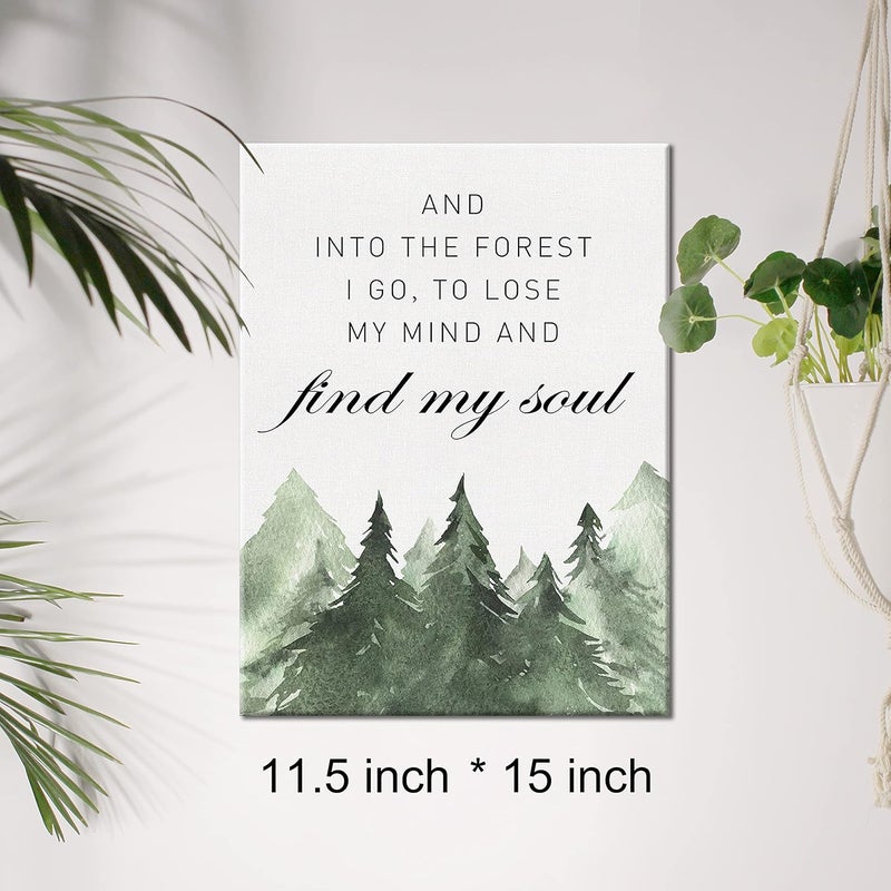 JerLoe Inspirational Canvas Wall Art - Into the Forest - Image 2