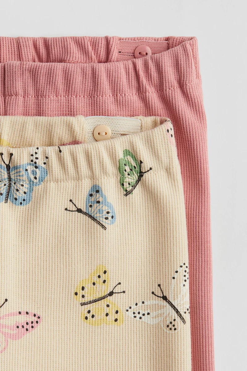 H&M 2-pack ribbed cycling shorts