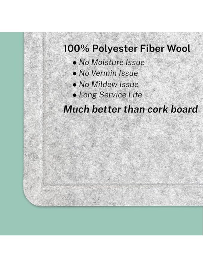 VUCATIN Felt Bulletin Board Notice Board with Push Pins for Paste Notes Photos Schedules Decorative Picture Framed Display Board for School Home Kitchen & Office Walls (Brown 120 * 180cm) - Image 3