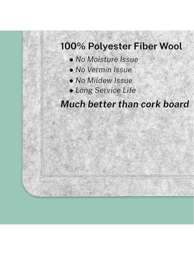 VUCATIN Felt Bulletin Board Notice Board with Push Pins for Paste Notes Photos Schedules Decorative Picture Framed Display Board for School Home Kitchen & Office Walls (Brown 120 * 180cm) - Image 4